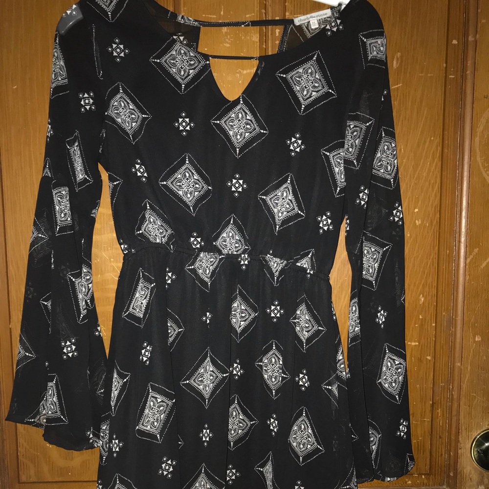 Black long sleeve dress